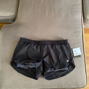 Senita Black Runners Shorts